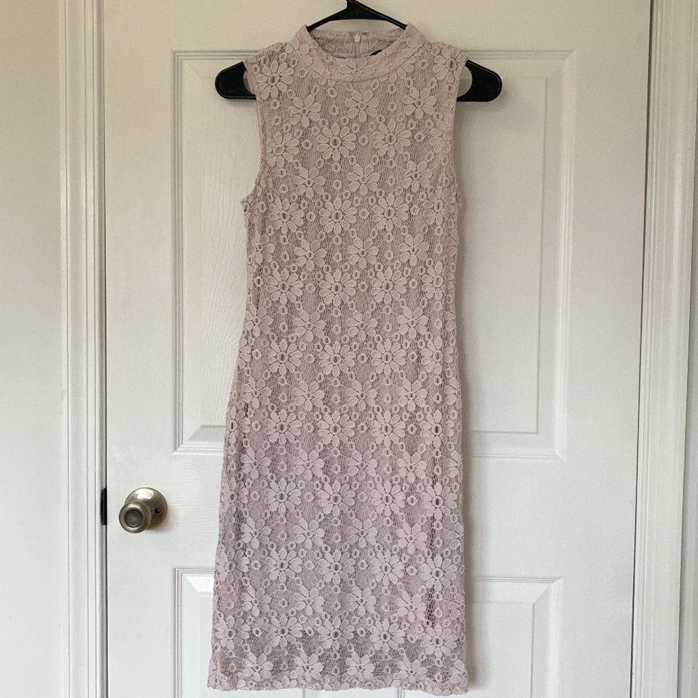 Light pink lace dress